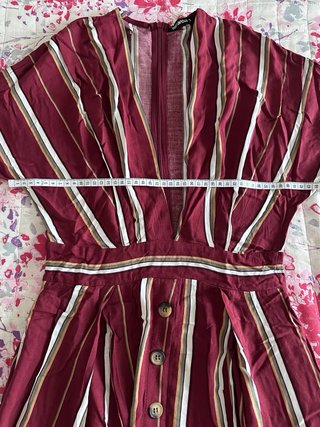 Vestito Terranova righe rosse e bianche