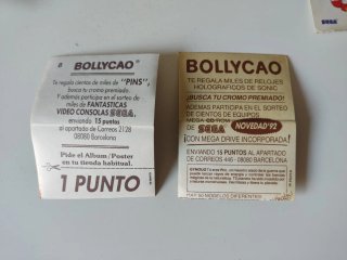 Lote 69 cromos Sega Mega Drive y Master System