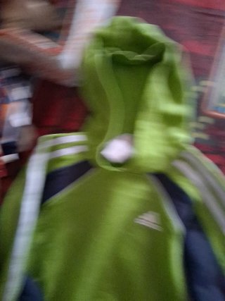 Sudadera Adidas verde y gris