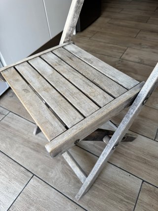 Silla de madera plegable