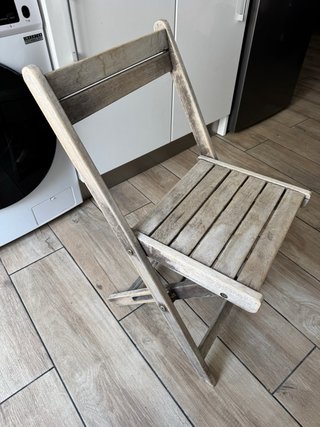 Silla de madera plegable
