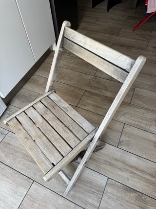 Silla de madera plegable