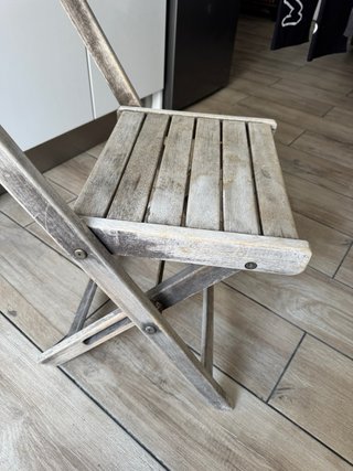Silla de madera plegable