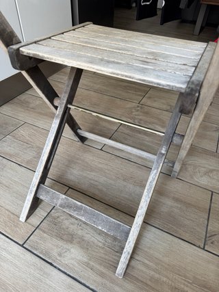 Silla de madera plegable