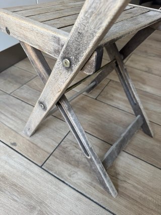 Silla de madera plegable