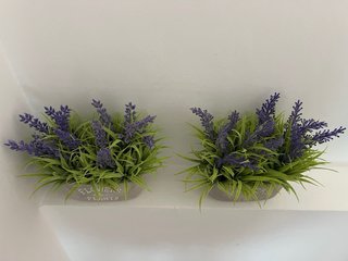 Flores artificiales lavanda (2 unidades)