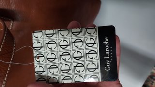 Maletín de piel Guy Laroche marrón