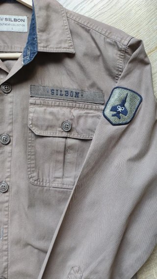 Sobrecamisa Silbon Hombre Verde Militar Talla L