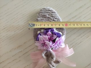 Decorazione Pasquale Fiori Beige Viola