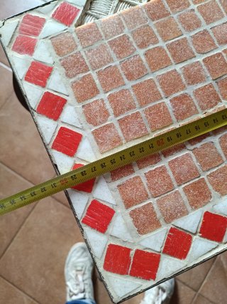 Mesa auxiliar mosaico pájaros