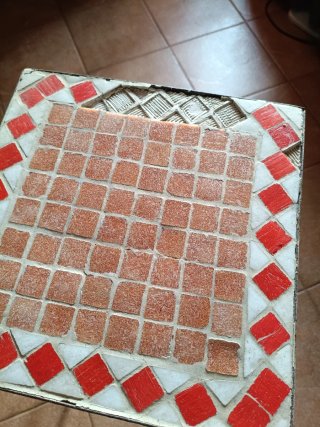 Mesa auxiliar mosaico pájaros