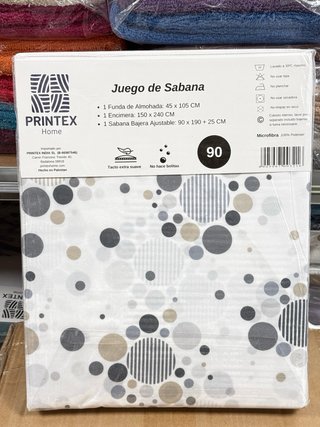 Juego sábanas microfibra 3 piezas