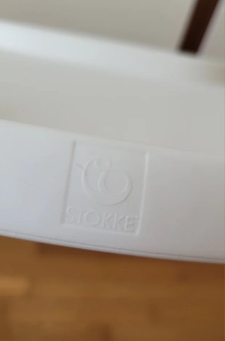 Vassoio Stokke Tray bianco, in perfette condizioni