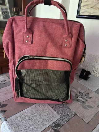 Transportín para gato rosa