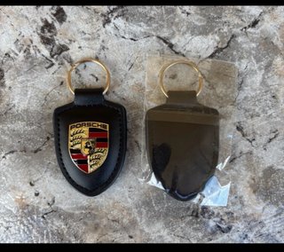 Llavero Porsche Cuero Negro Nuevo
