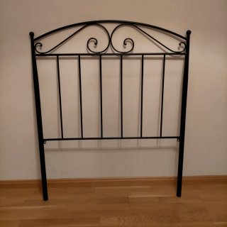 Cabecero de forja negro para cama de 90cm