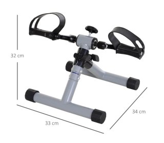 Mini Bicicleta Estática de Pedales Gris