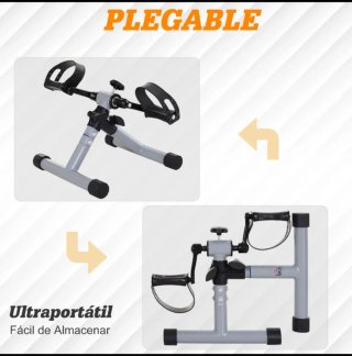 Mini Bicicleta Estática de Pedales Gris