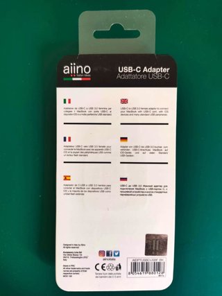 Adaptador USB-A <->USB-C Aiino para MacBook