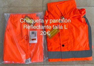 Chaqueta Reflectante Talla L Naranja