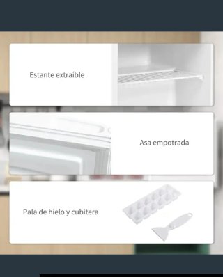 Congelador pequeño blanco