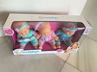 Pack 3 Muñecas Colorbaby's
