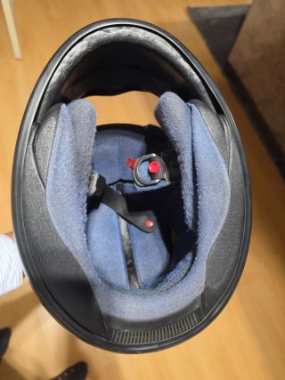 Casco Arai Azul y Plateado