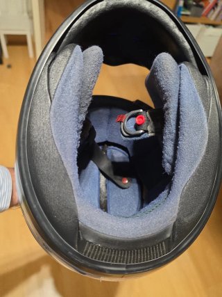 Casco Arai Azul y Plateado