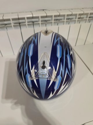 Casco Arai Azul y Plateado