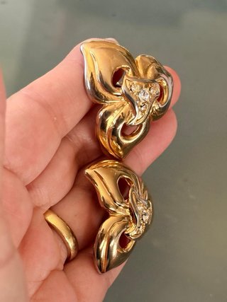 Orecchini Vintage Anni 80/90 Oro Argento