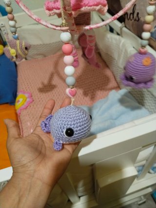 Móvil Cuna Crochet Bailarina