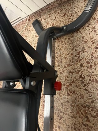 Soporte de hierro con pesas