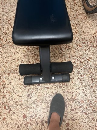 Soporte de hierro con pesas