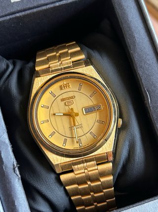 Reloj Seiko 5 Vintage Dorado Cal. 7009