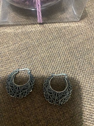 Pendientes Aro Filigrana Plata