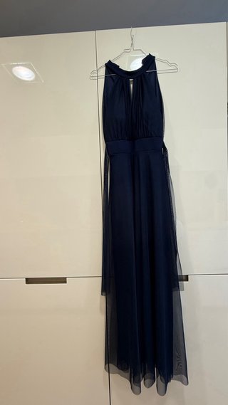 Vestido de graduación azul