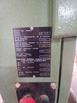 Sierra de cinta Maquina carpintería