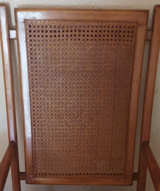 Mecedoras Retro Vintage en Madera y Rattan