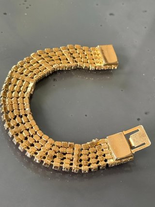 Bracciale vintage oro e rosa