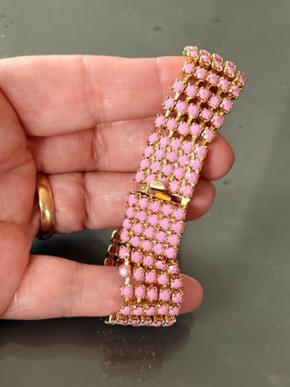 Bracciale vintage oro e rosa