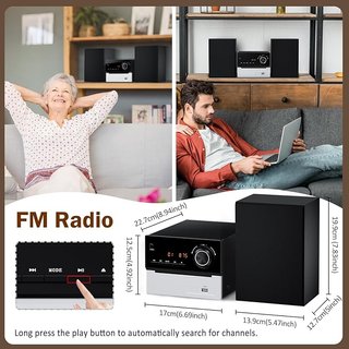 Reproductor Doménico CD + Bluetooth y Radio FM