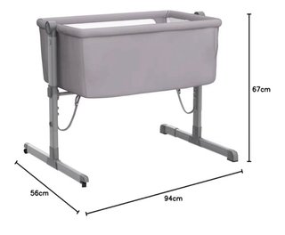 Minicuna Colecho Babify Regulable Gris