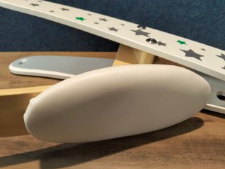 Bicicleta senza pedali in legno per bambini 83 cm verde