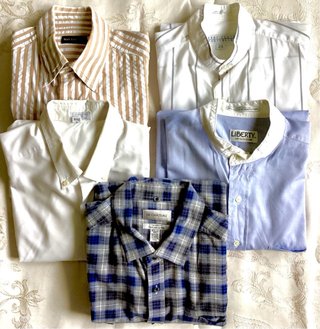 Lote 5 Camisas Vestir Caballero Talla L-XL