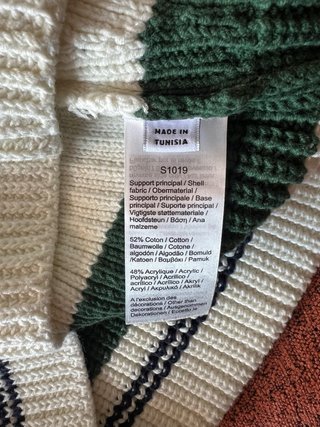 Chaleco Lacoste Unisex Blanco y Verde