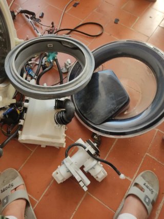 Tambor lavadora con motor