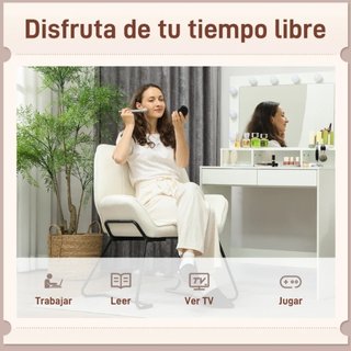 Butaca salón asiento ancho acolchado