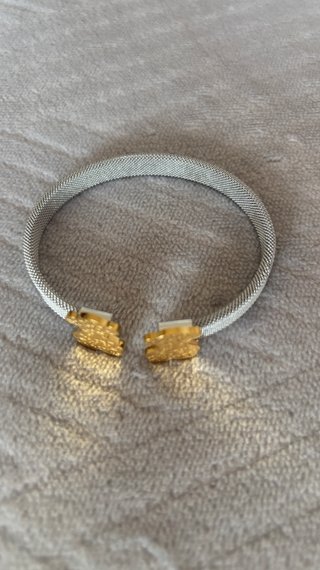 Pulsera Tous  Dorada y Plateada Acero Inoxidable