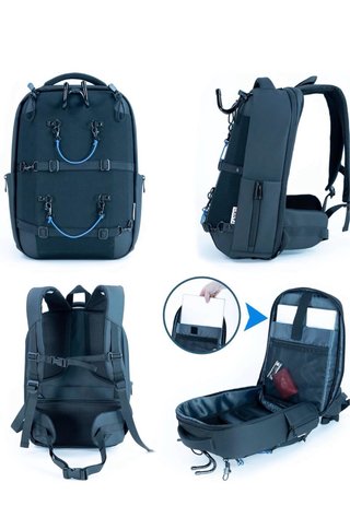 Mochila Zanko Skate Negra