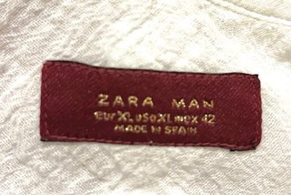 Camicia Zara bianca uomo